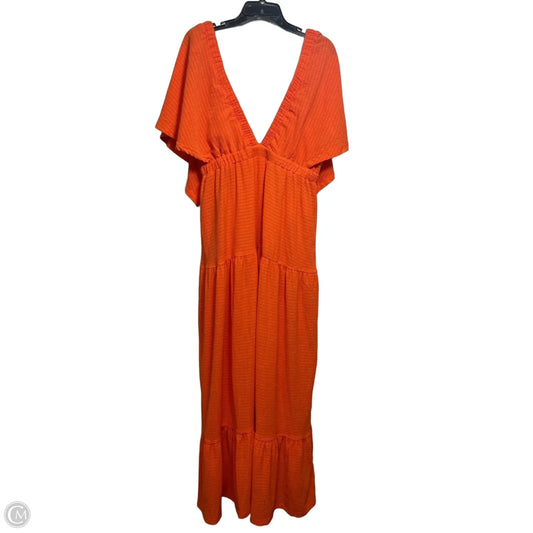 Dress Casual Maxi By Clothes Mentor In Orange, Size: Xl