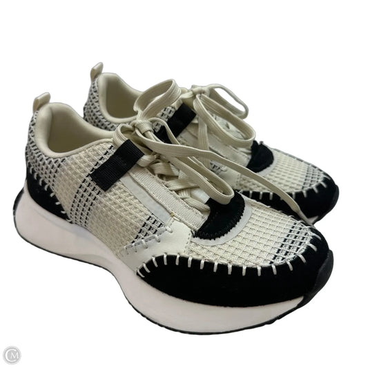Shoes Athletic By Azalea Wang In Black & Cream, Size: 8