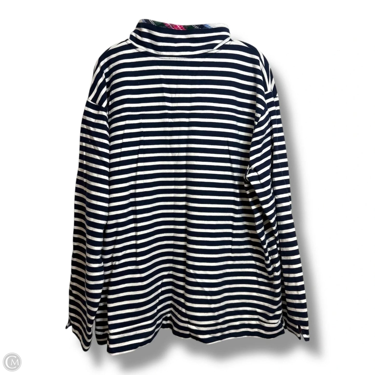 Sweatshirt Collar By Crown And Ivy In Blue, Size: 2x