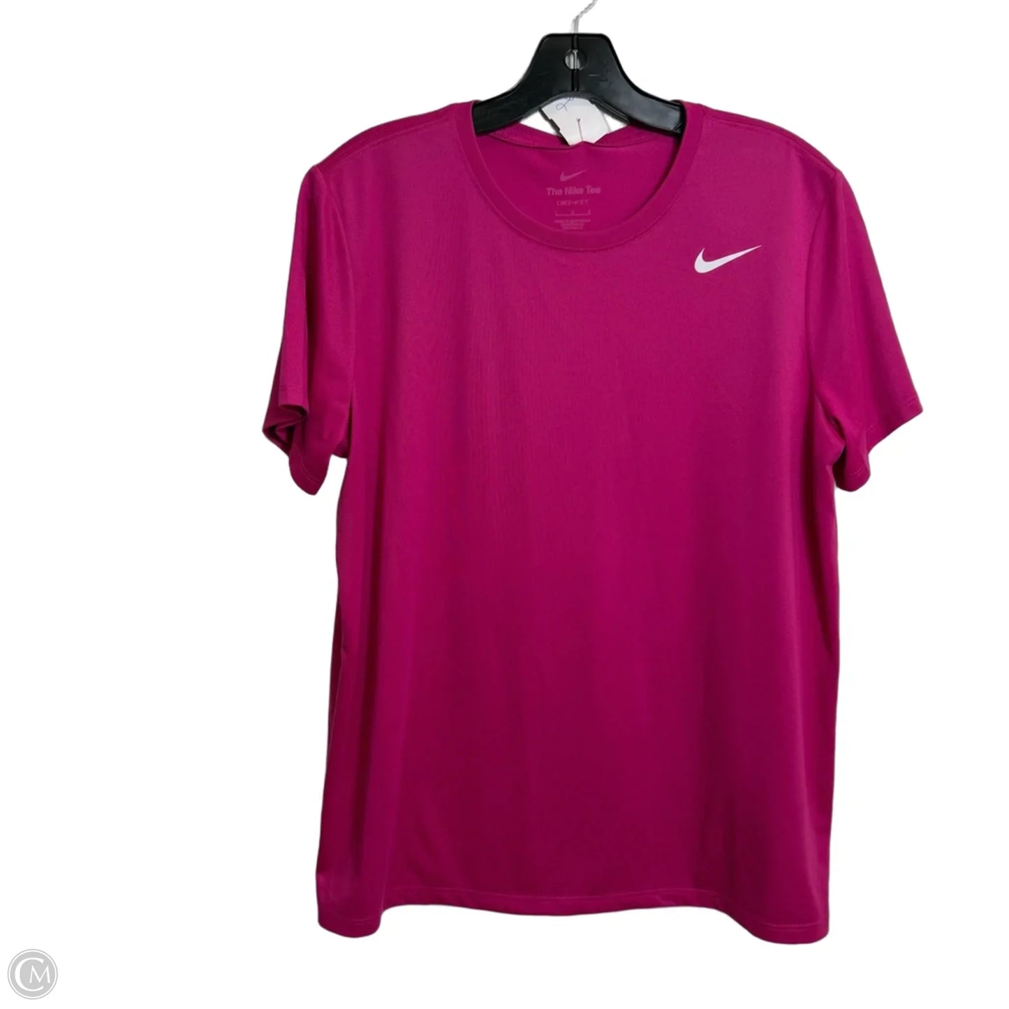 Athletic Top Short Sleeve By Nike, Size: L