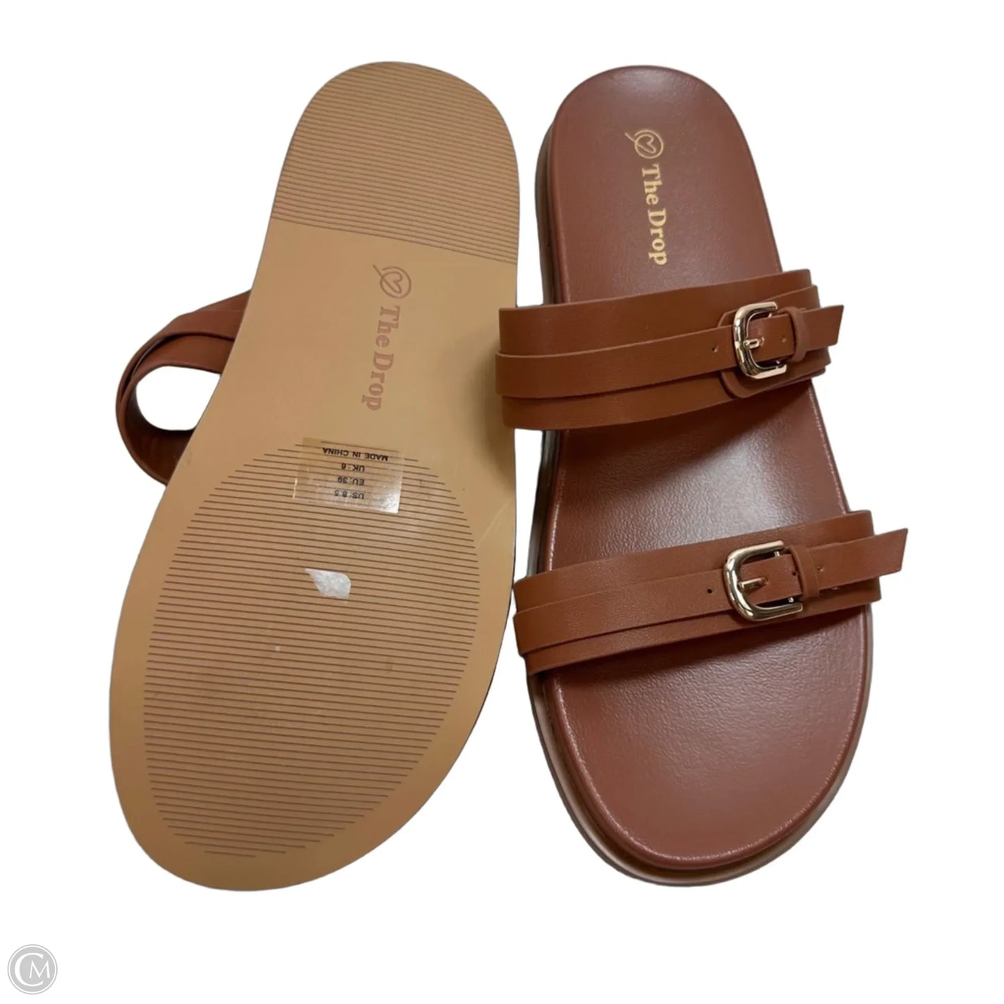 Sandals Flats By The Drop In Tan, Size: 8.5