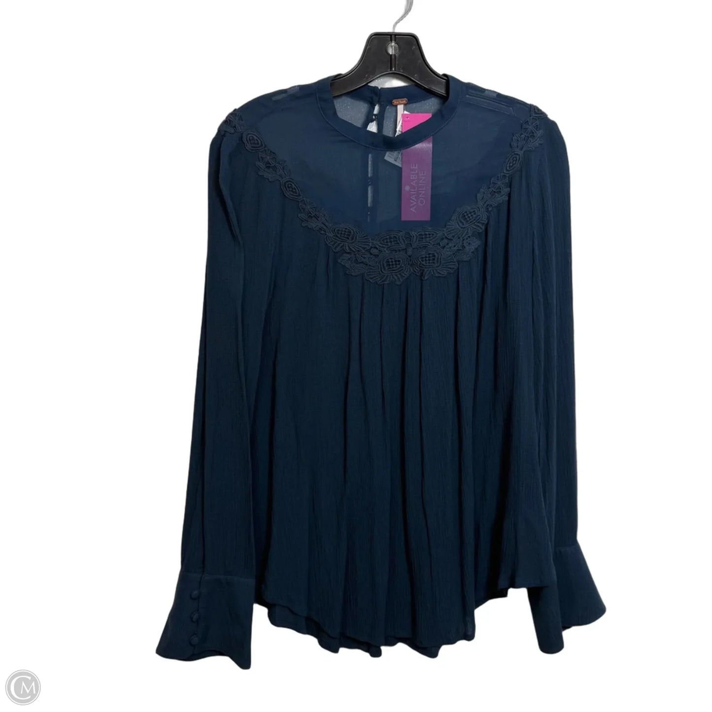 Top Long Sleeve By Free People In Aqua, Size: Xs