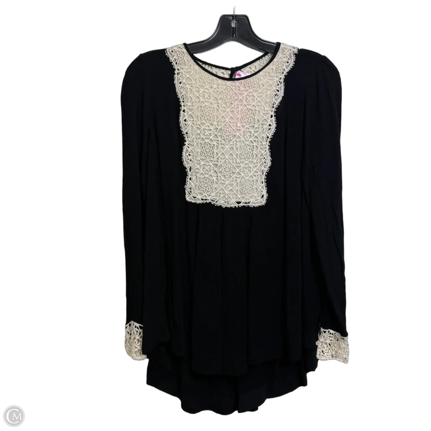 Top Long Sleeve By Free People In Black, Size: Xs