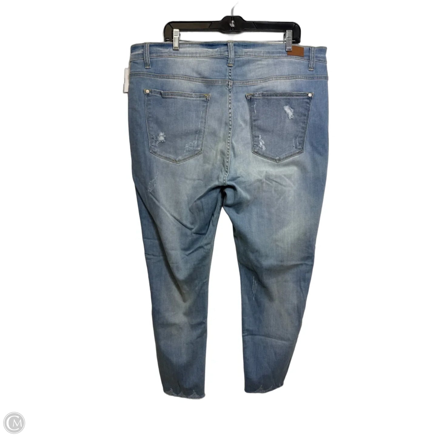 Jeans Straight By Judy Blue In Blue Denim, Size: Xxl
