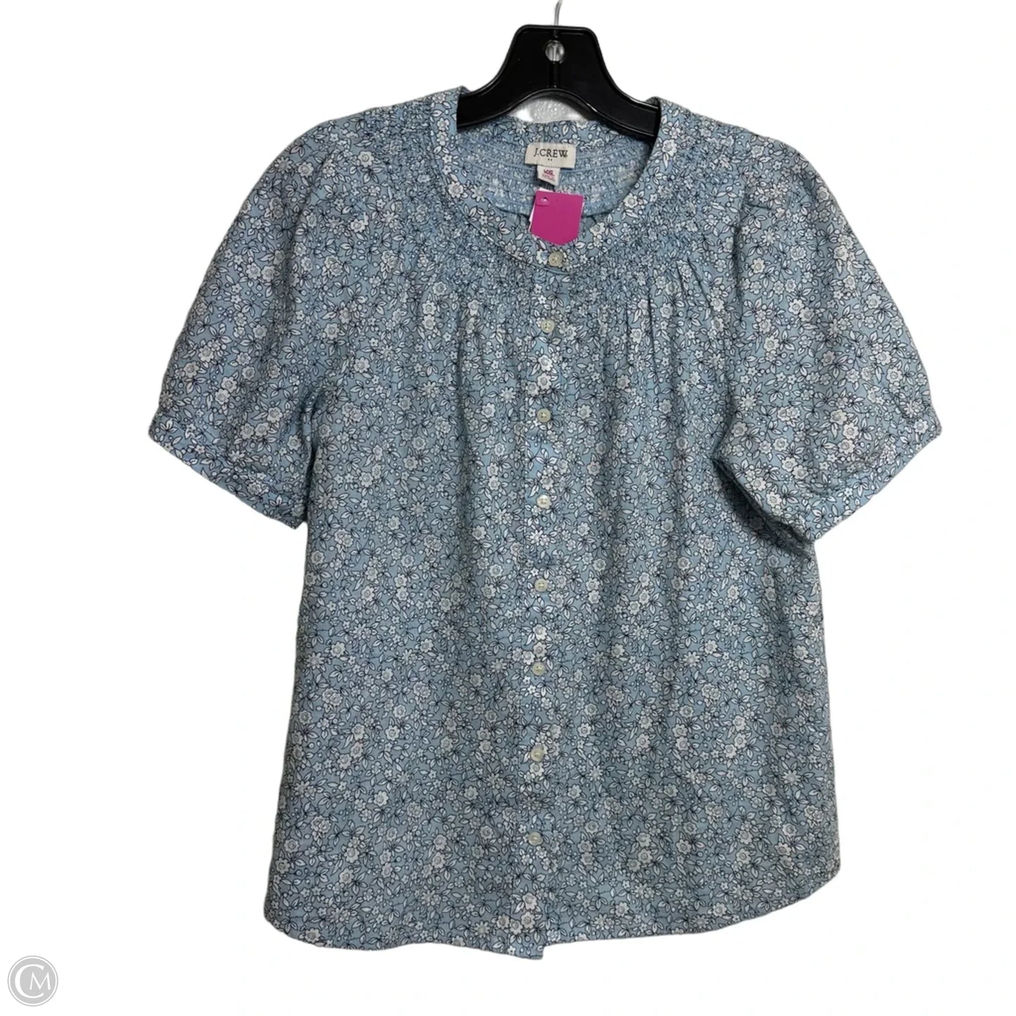 Top Short Sleeve By J. Crew In Blue, Size: Xs