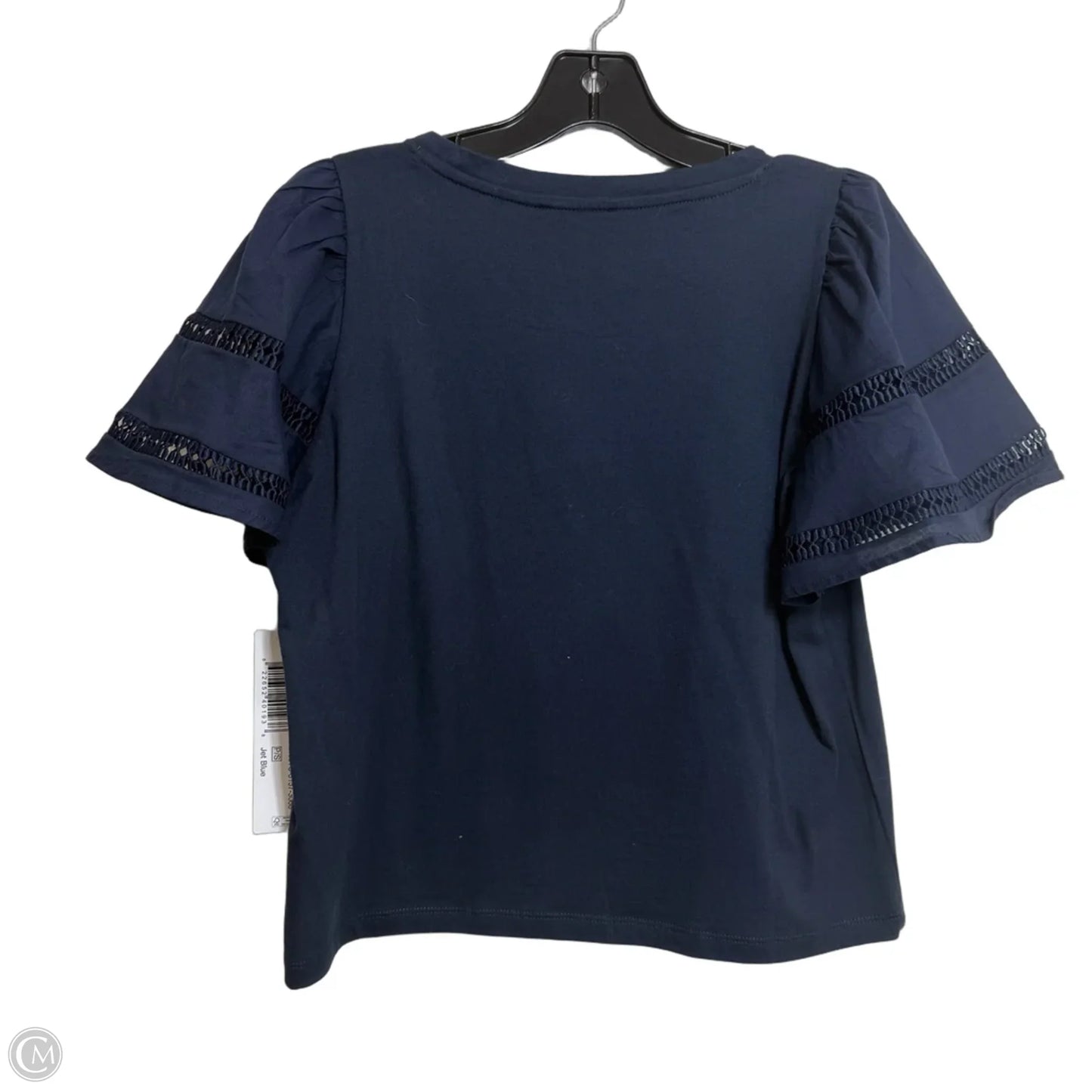 Top Short Sleeve By Tribal In Navy, Size: S