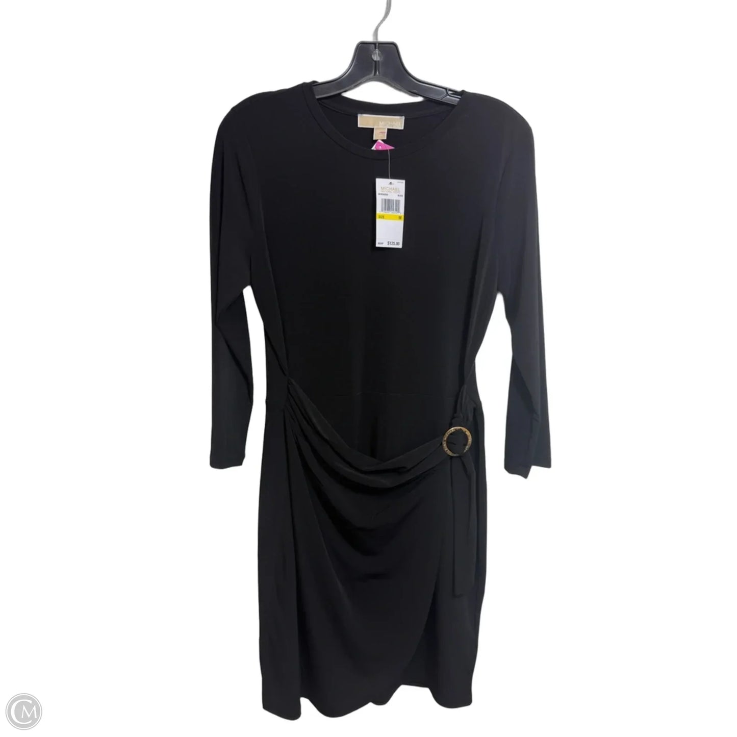 Dress Casual Midi By Michael By Michael Kors In Black, Size: M