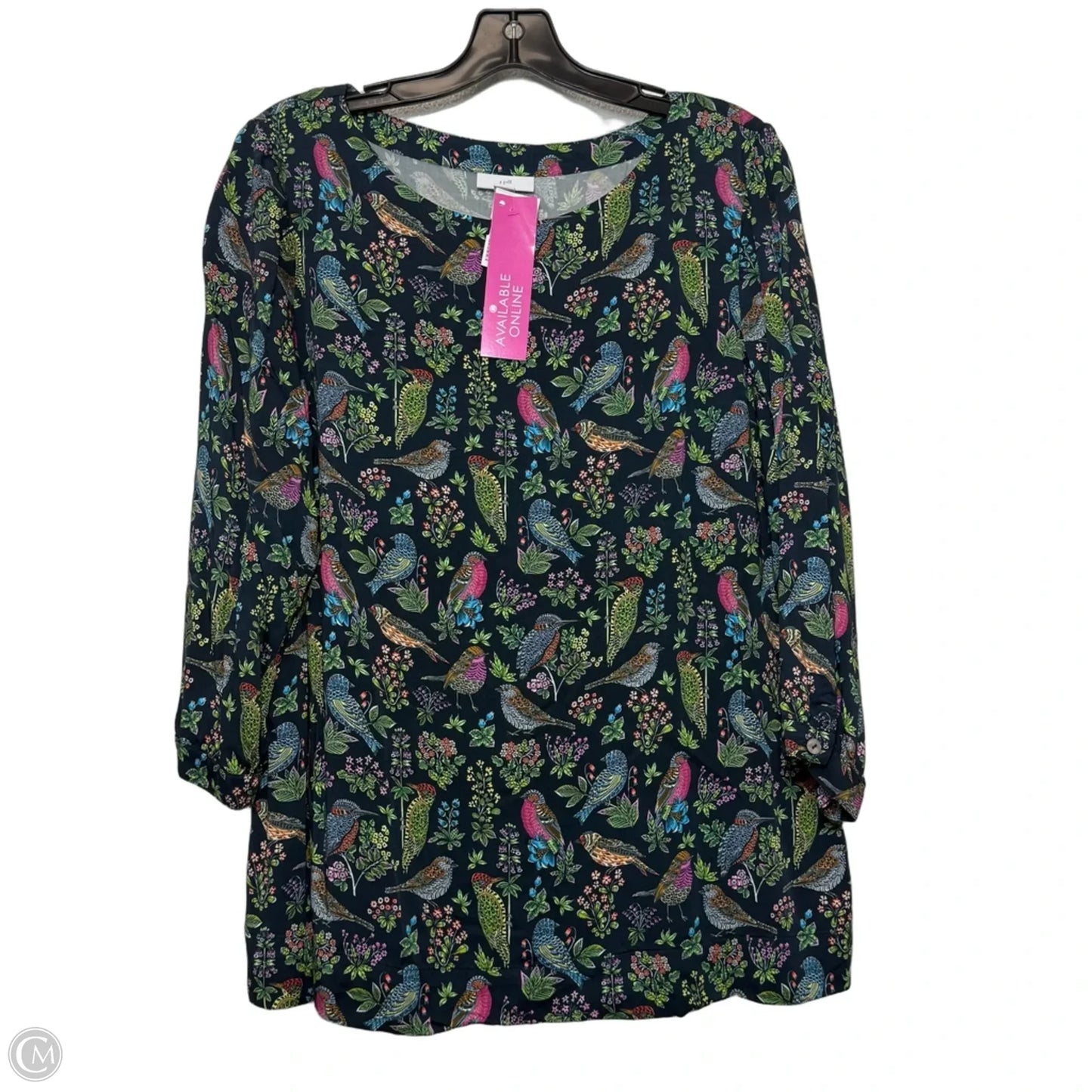 Top Long Sleeve By J. Jill In Navy, Size: M