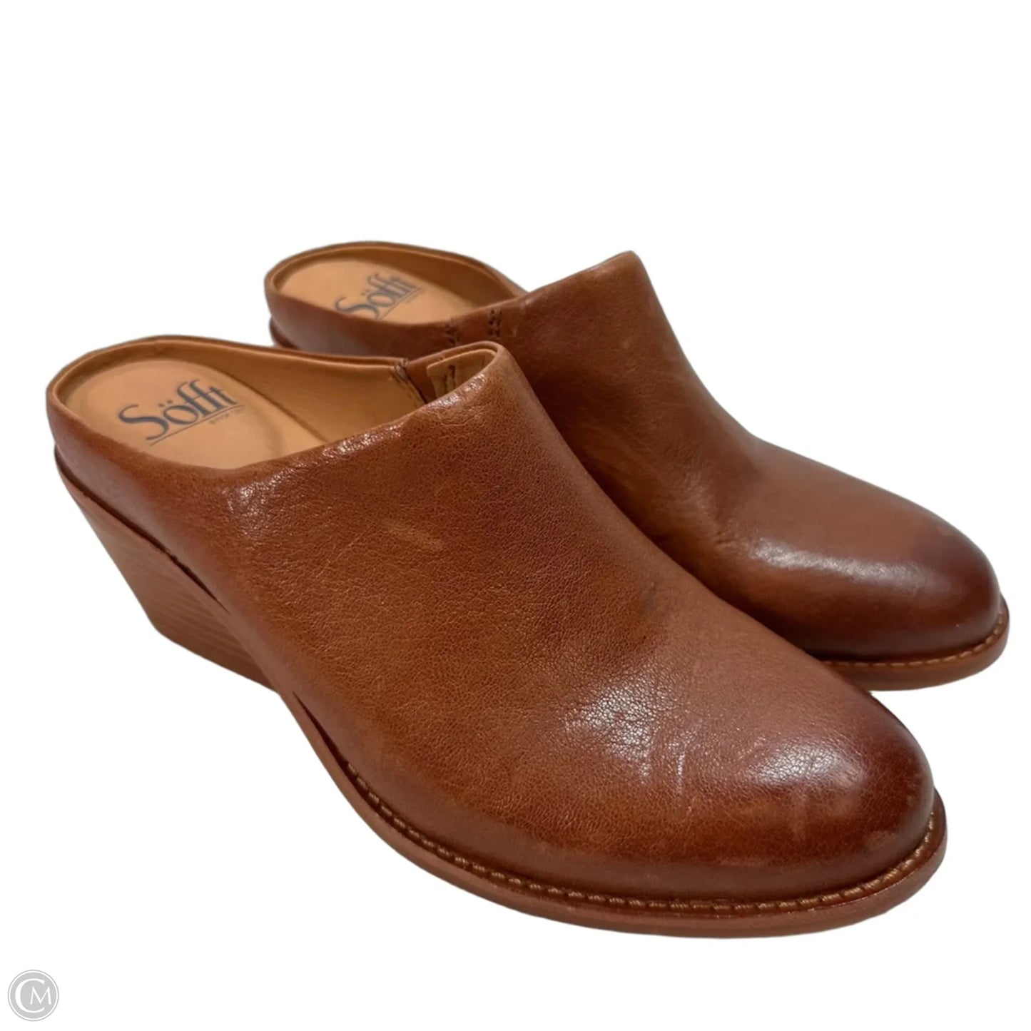Shoes Heels Block By Sofft In Tan, Size: 7.5