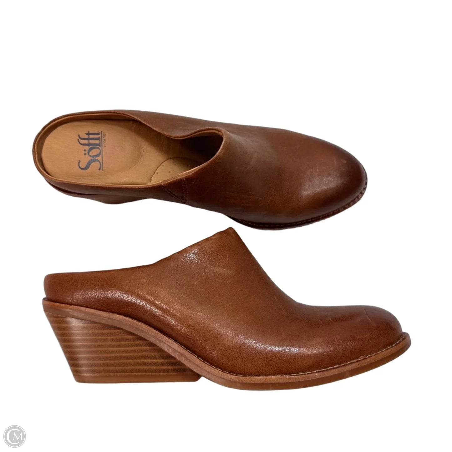 Shoes Heels Block By Sofft In Tan, Size: 7.5