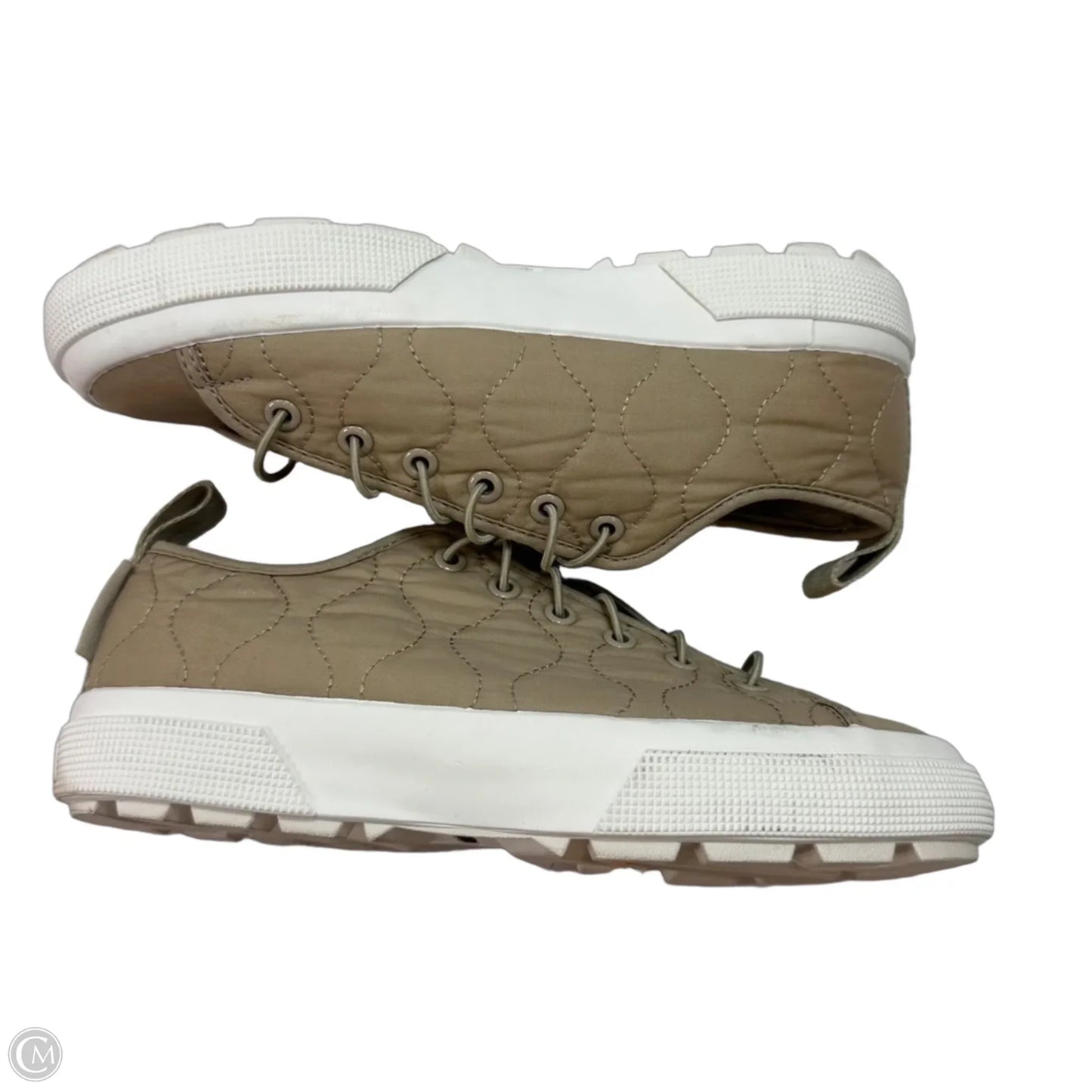 Shoes Athletic By Superga In Beige, Size: 7.5