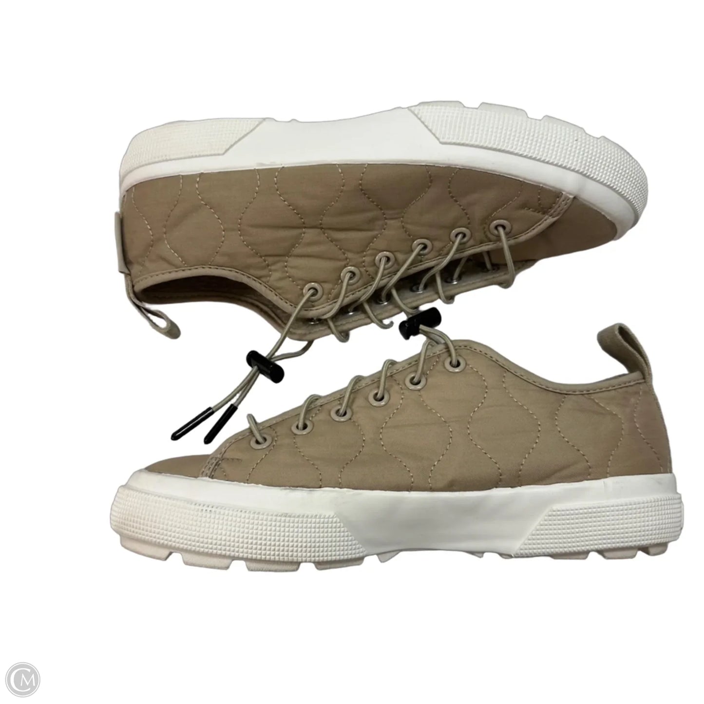 Shoes Athletic By Superga In Beige, Size: 7.5
