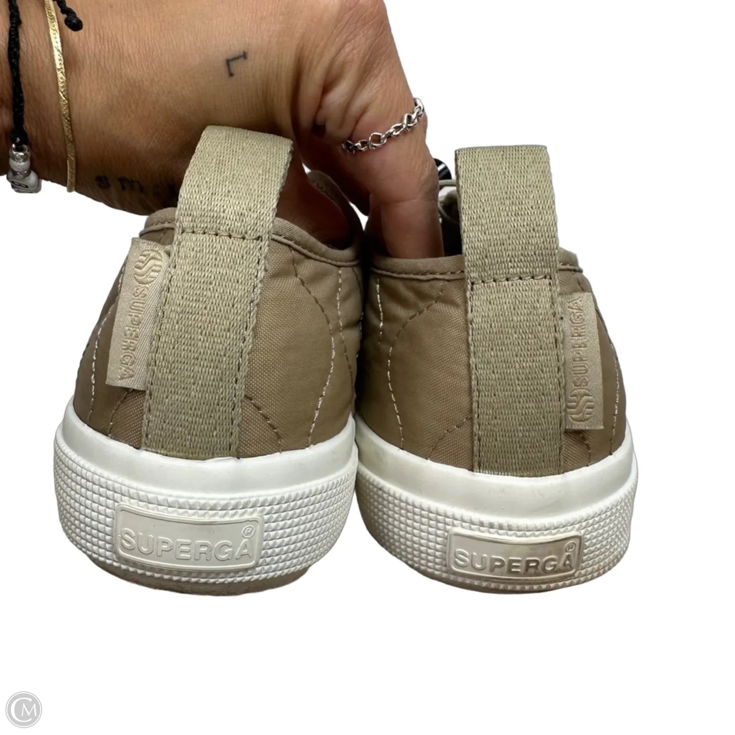 Shoes Athletic By Superga In Beige, Size: 7.5