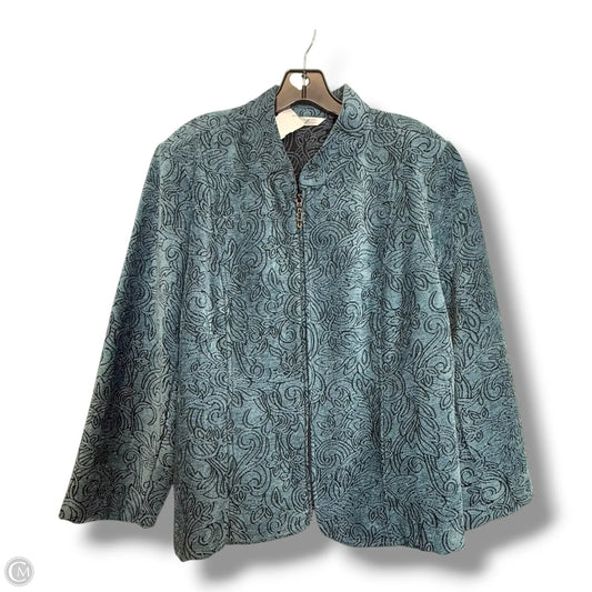 Blazer By Christopher And Banks In Blue & Brown, Size: L
