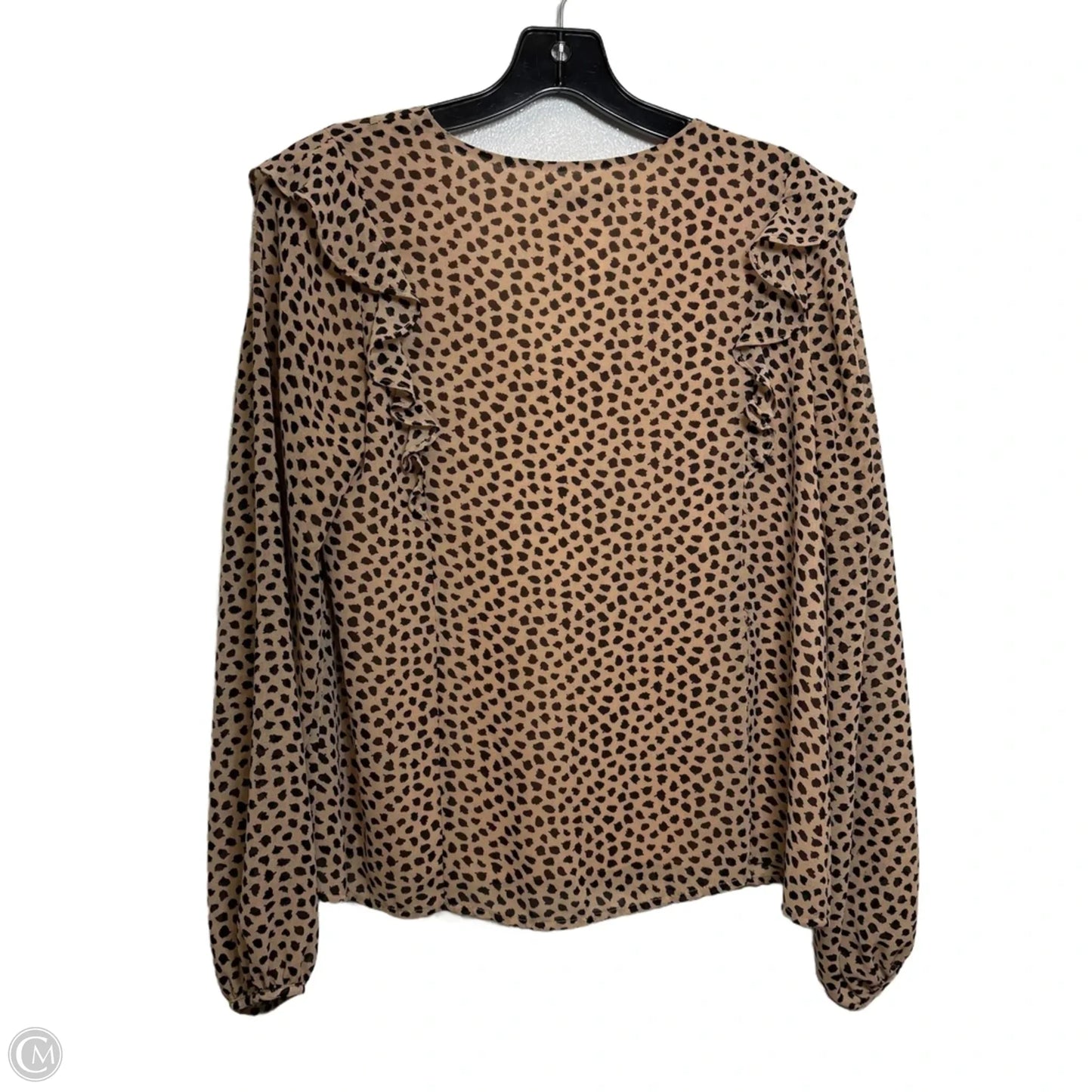 Top Long Sleeve By Clothes Mentor In Animal Print, Size: S