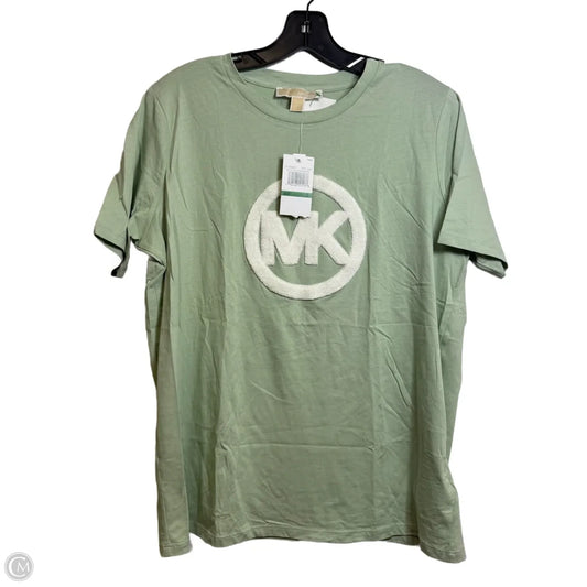 Top Short Sleeve By Michael By Michael Kors In Green, Size: L