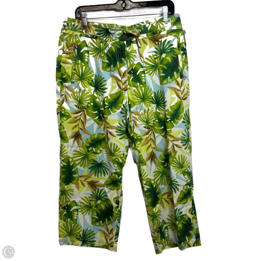 Capris By Liz Claiborne In Green, Size: 12