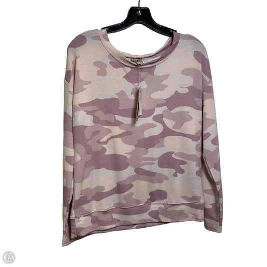 Athletic Sweatshirt Collar By Como Vintage In Pink, Size: S