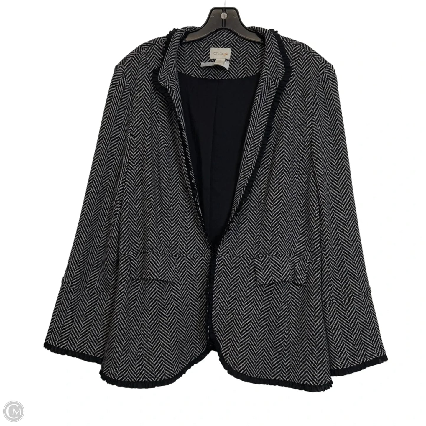 Blazer By Chicos In Black, Size: Xl