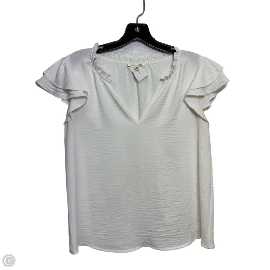 Top Sleeveless Basic By Nine Britton In White, Size: S