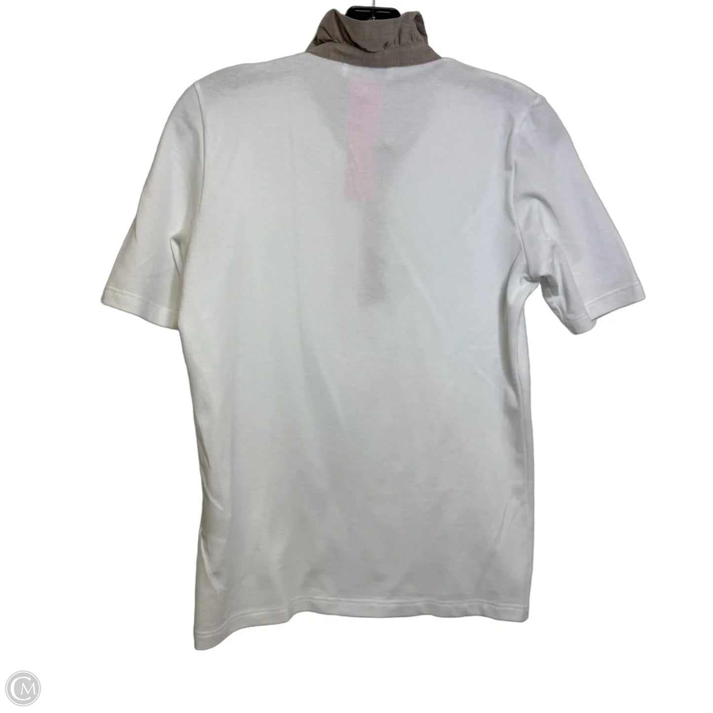 Top Short Sleeve By Clothes Mentor In White, Size: M