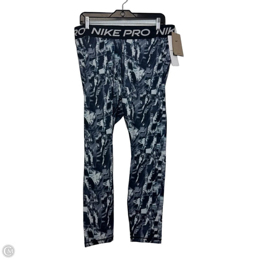 Athletic Leggings By Nike In Multi-colored, Size: 1x