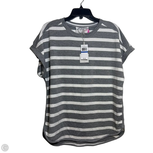 Top Short Sleeve By Cupio In Striped Pattern, Size: Xl