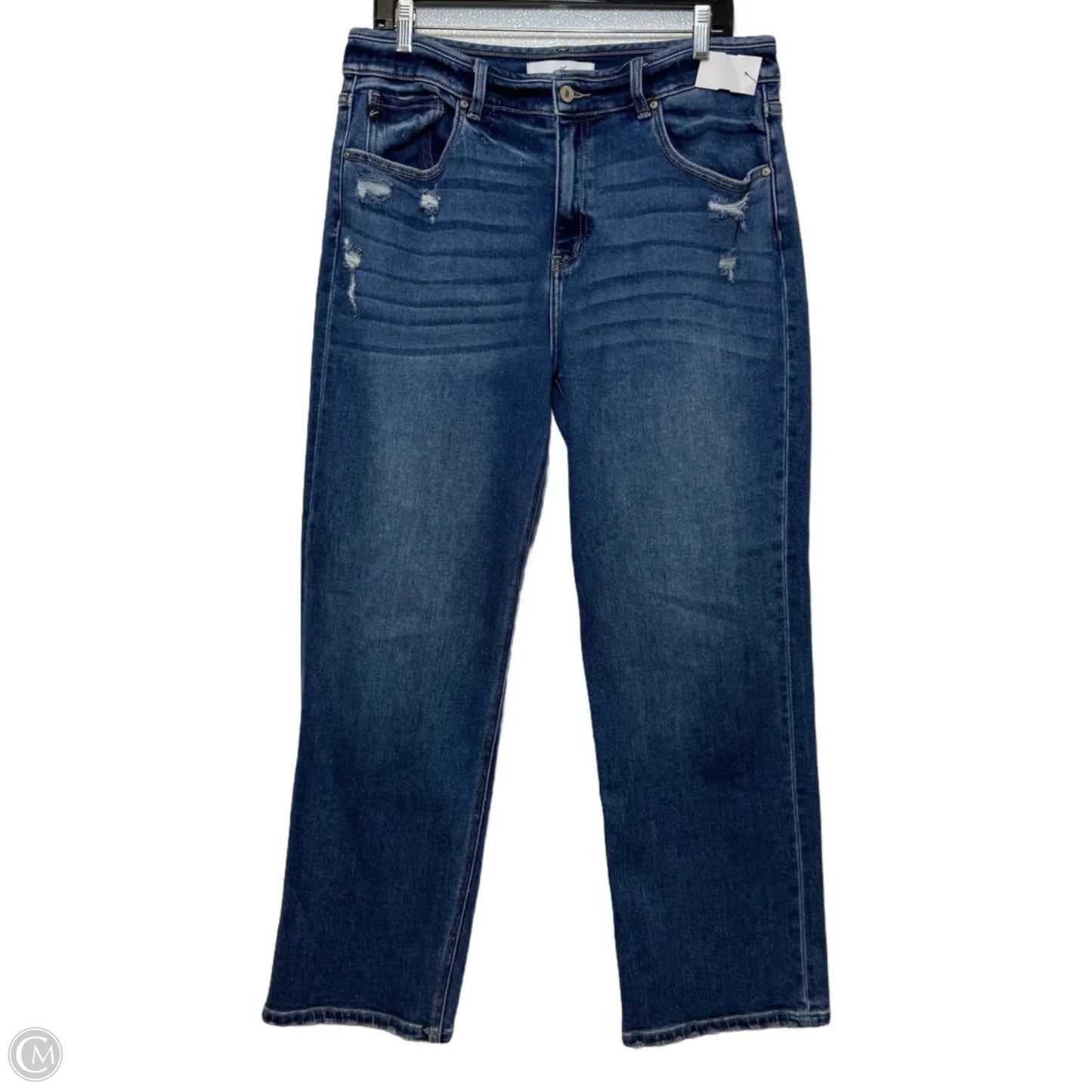 Jeans Flared By Kancan In Blue Denim, Size: 12