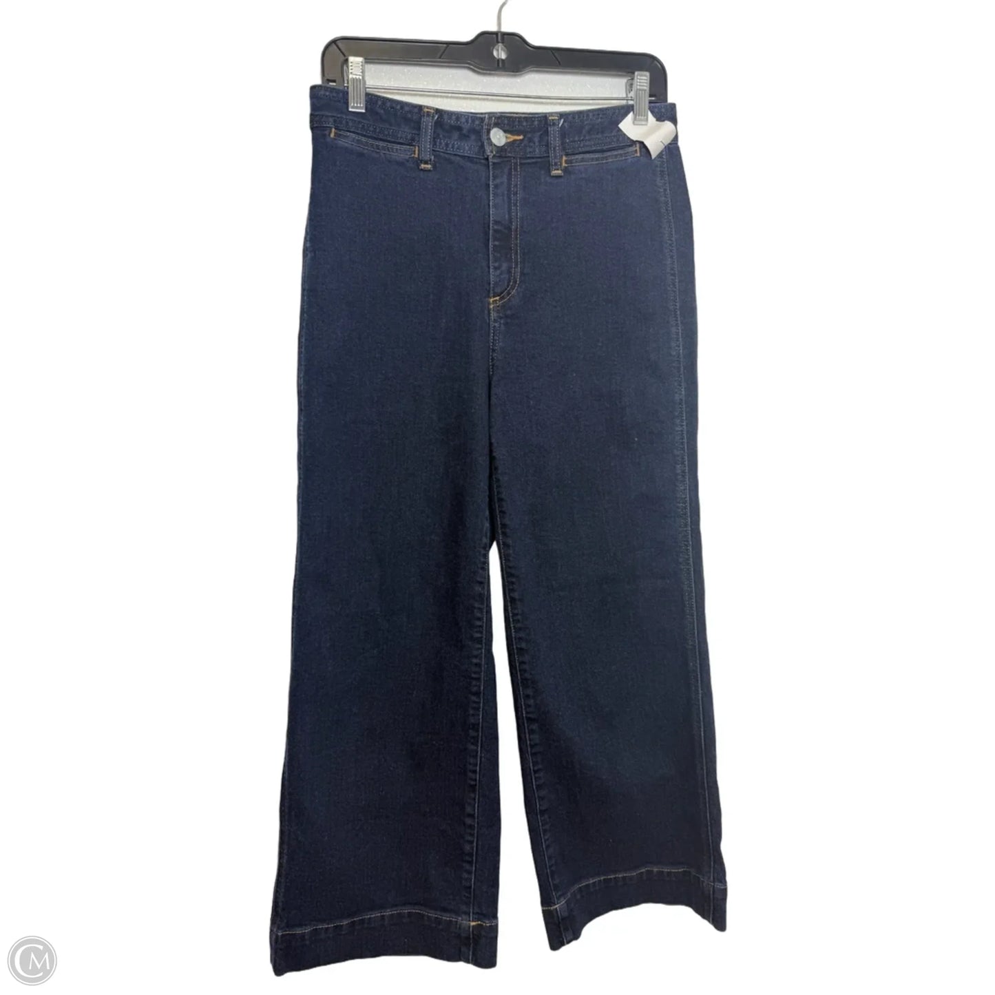 Jeans wide leg Cropped By Gap In Blue, Size: 6