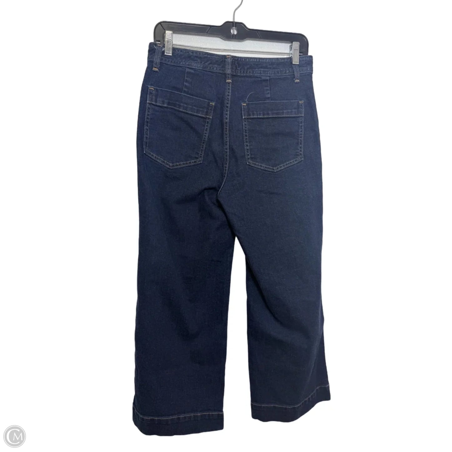 Jeans wide leg Cropped By Gap In Blue, Size: 6