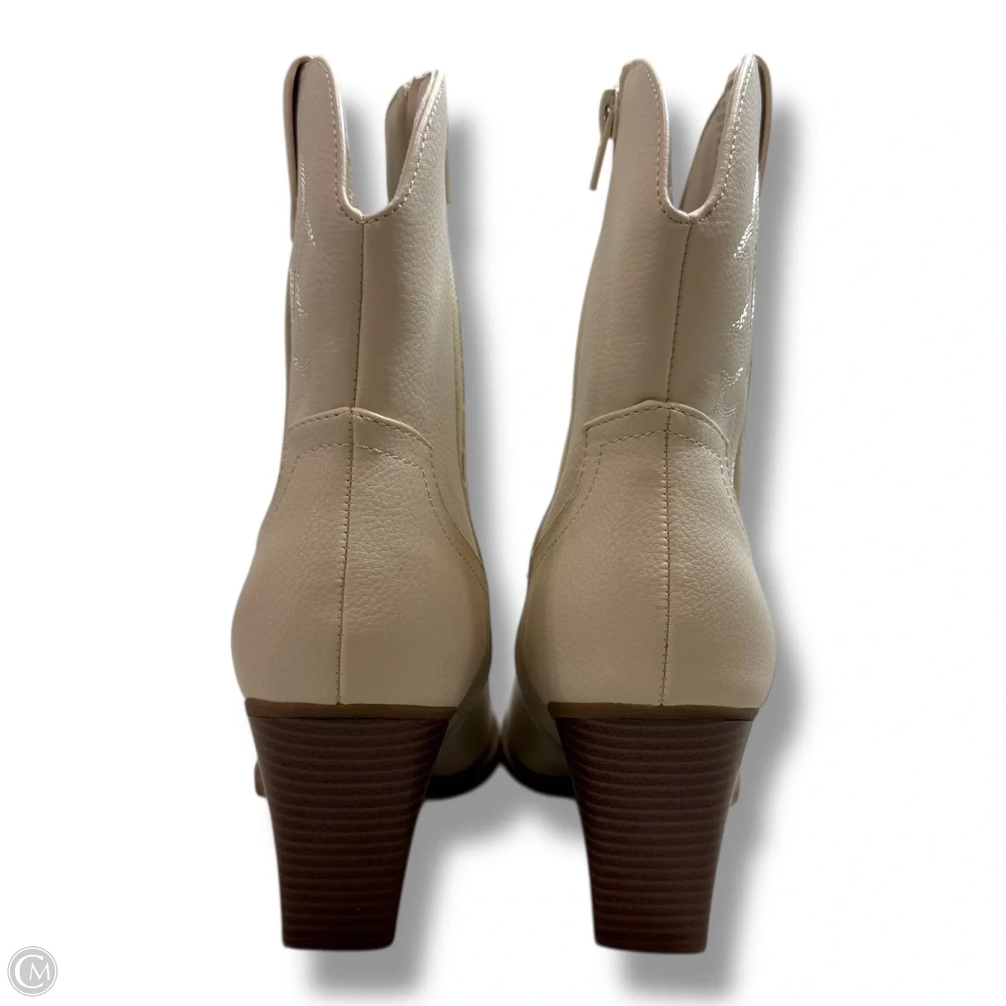 Boots Western By So In Cream, Size: 9