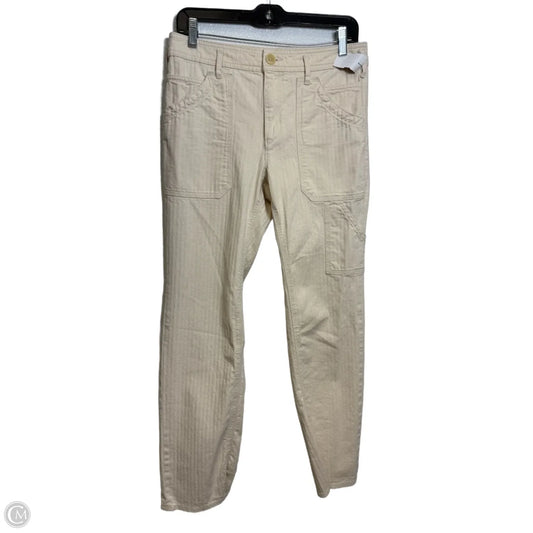 Jeans Straight By Anthropologie In White Denim, Size: 2