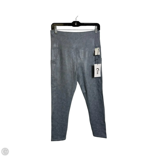 Athletic Leggings By Zyia In Grey, Size: 8