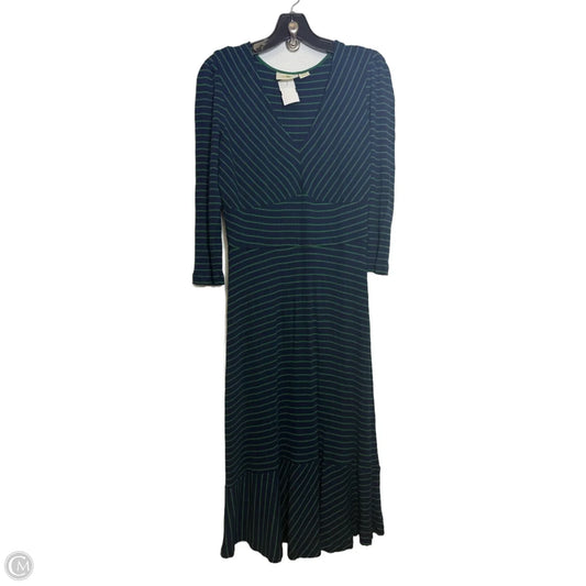 Dress Casual Maxi By Maeve In Striped Pattern, Size: L