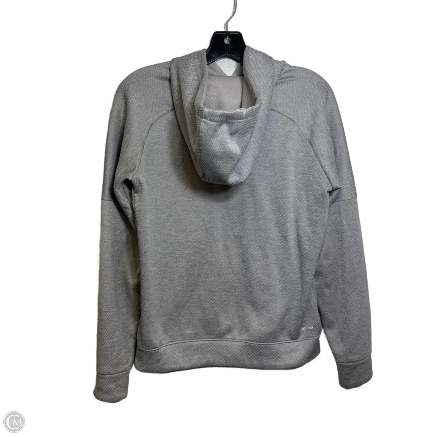 Athletic Jacket By Adidas In Grey, Size: M