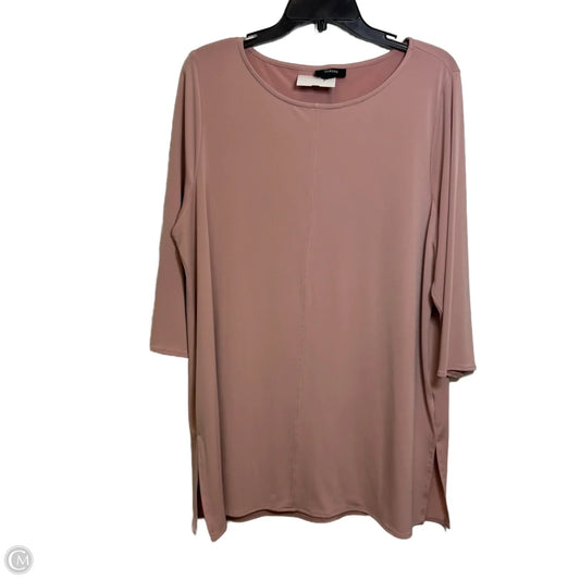 Top 3/4 Sleeve By Alfani In Pink, Size: Xl