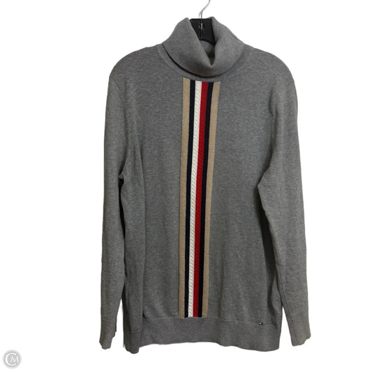 Top Long Sleeve By Tommy Hilfiger In Grey, Size: Xl