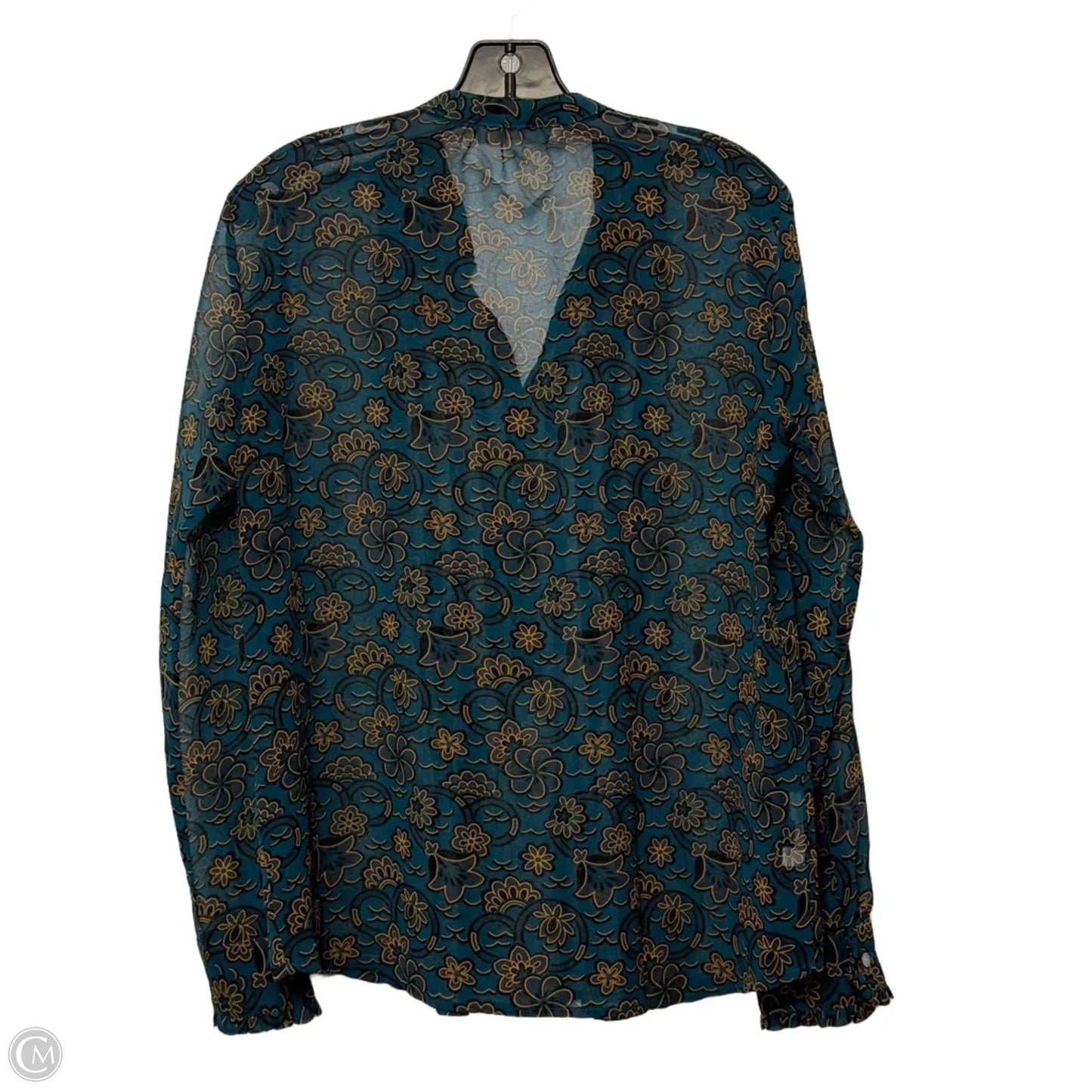 Top Long Sleeve By Loft In Floral Print, Size: Xs