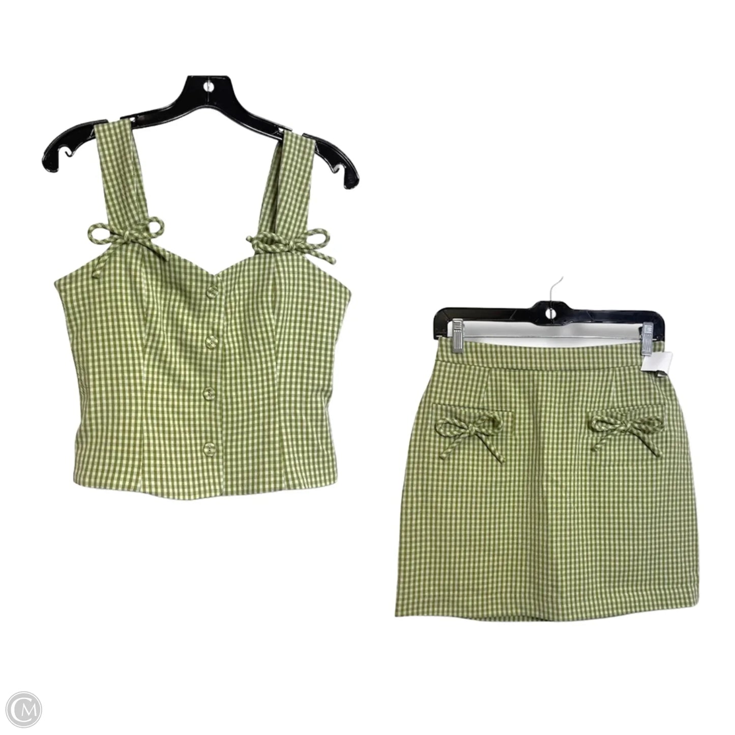 Skirt Set 2pc By 7 For All Mankind In Plaid Pattern, Size: 2