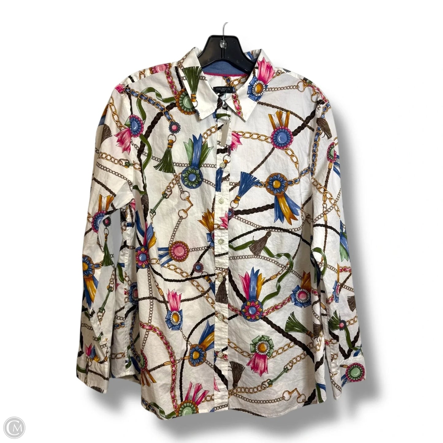 Top Long Sleeve By Talbots In Multi-colored, Size: Xl