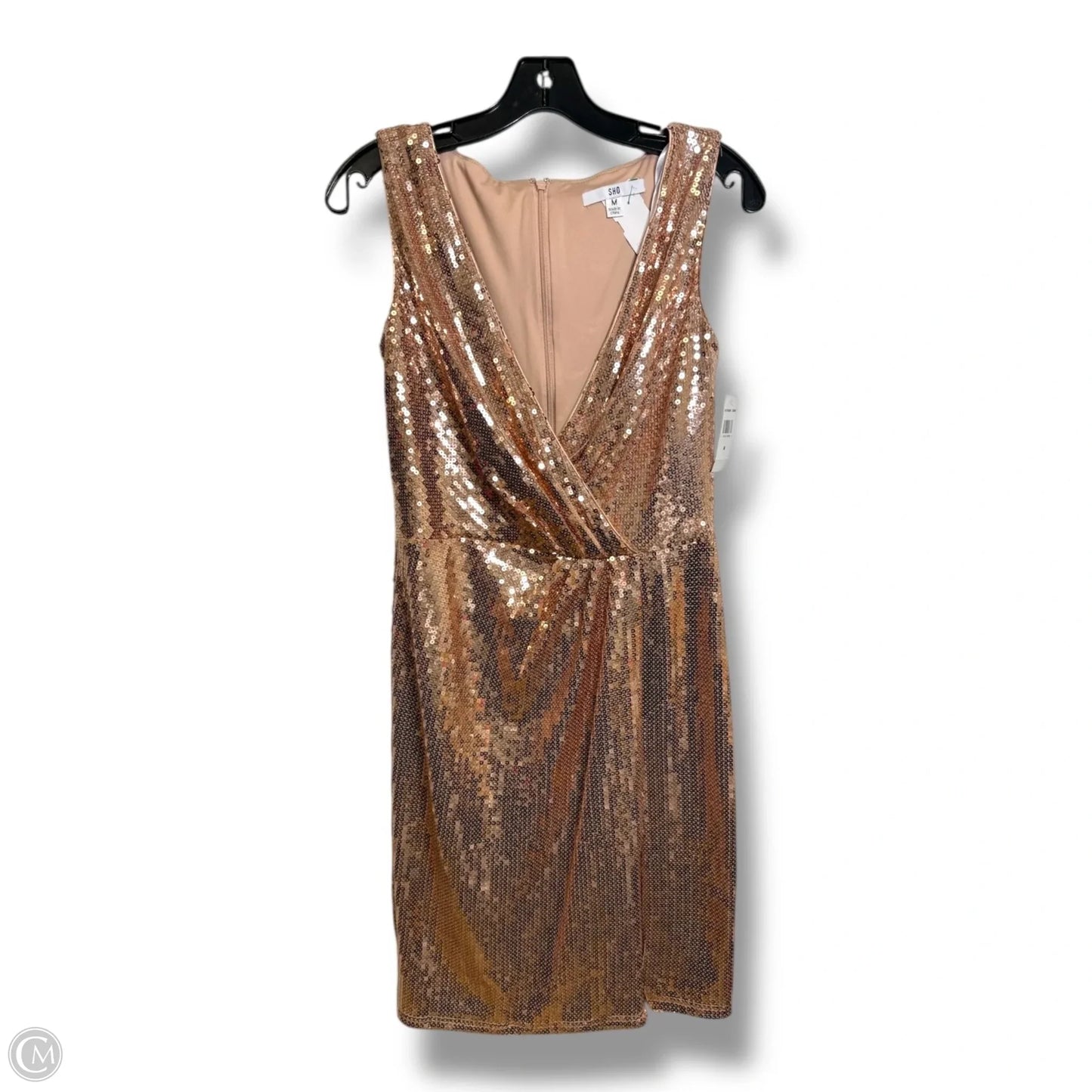Dress Party Midi By SHO In Gold, Size: M