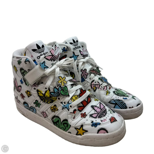 Originals Forum 84 High sneakers collaboration with Jeremy Scott Athletic By Adidas In Multi-colored, Size: 6mens women’s 7.5