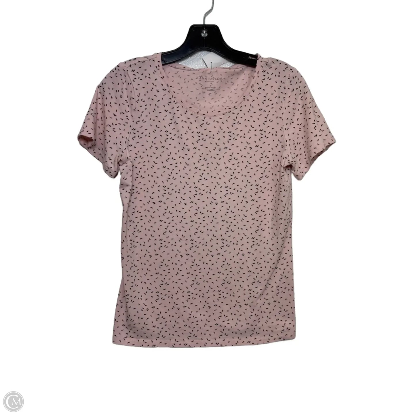 Top Short Sleeve Basic By Ann Taylor In Pink, Size: S
