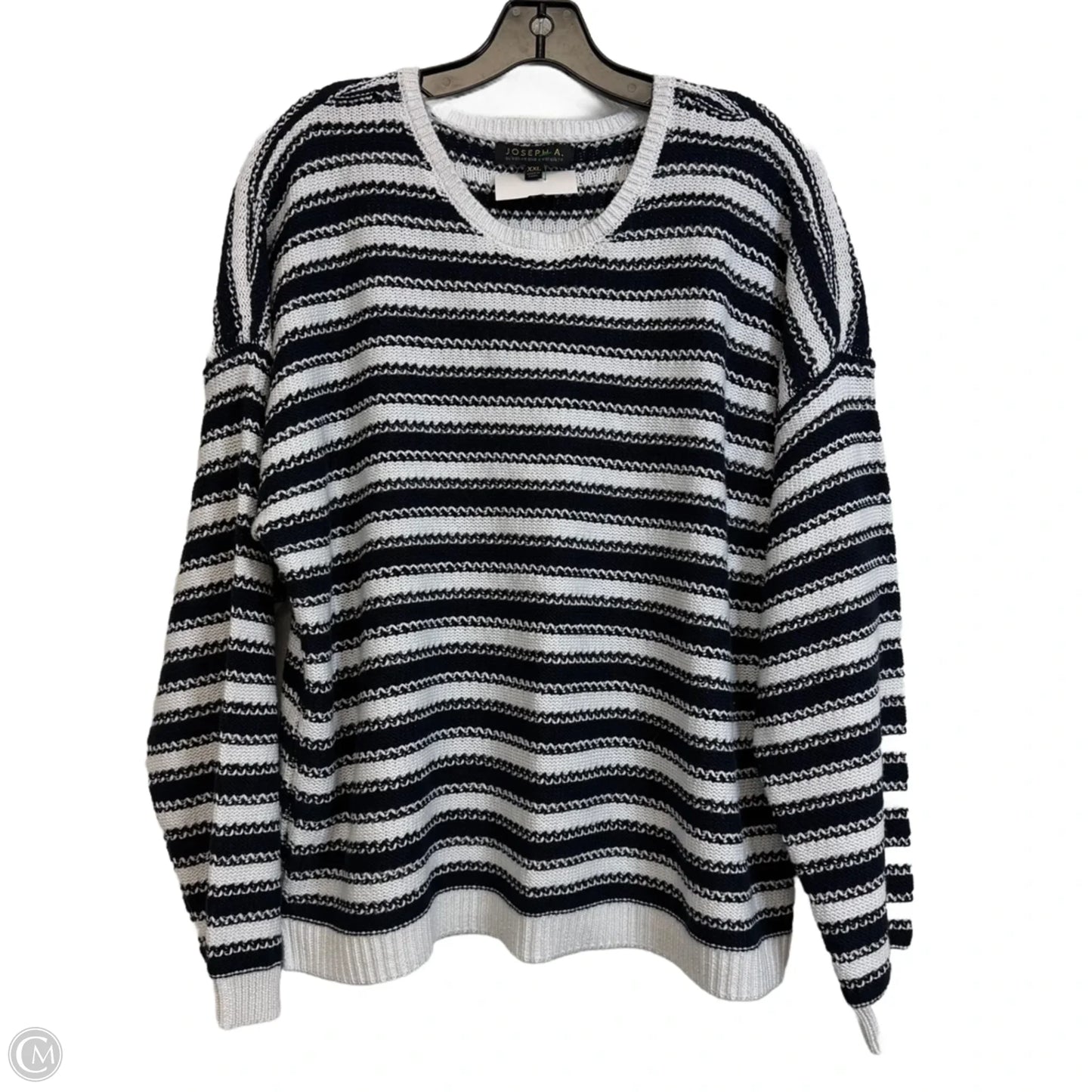 Sweater By Joseph A. In Striped Pattern, Size: Xxl