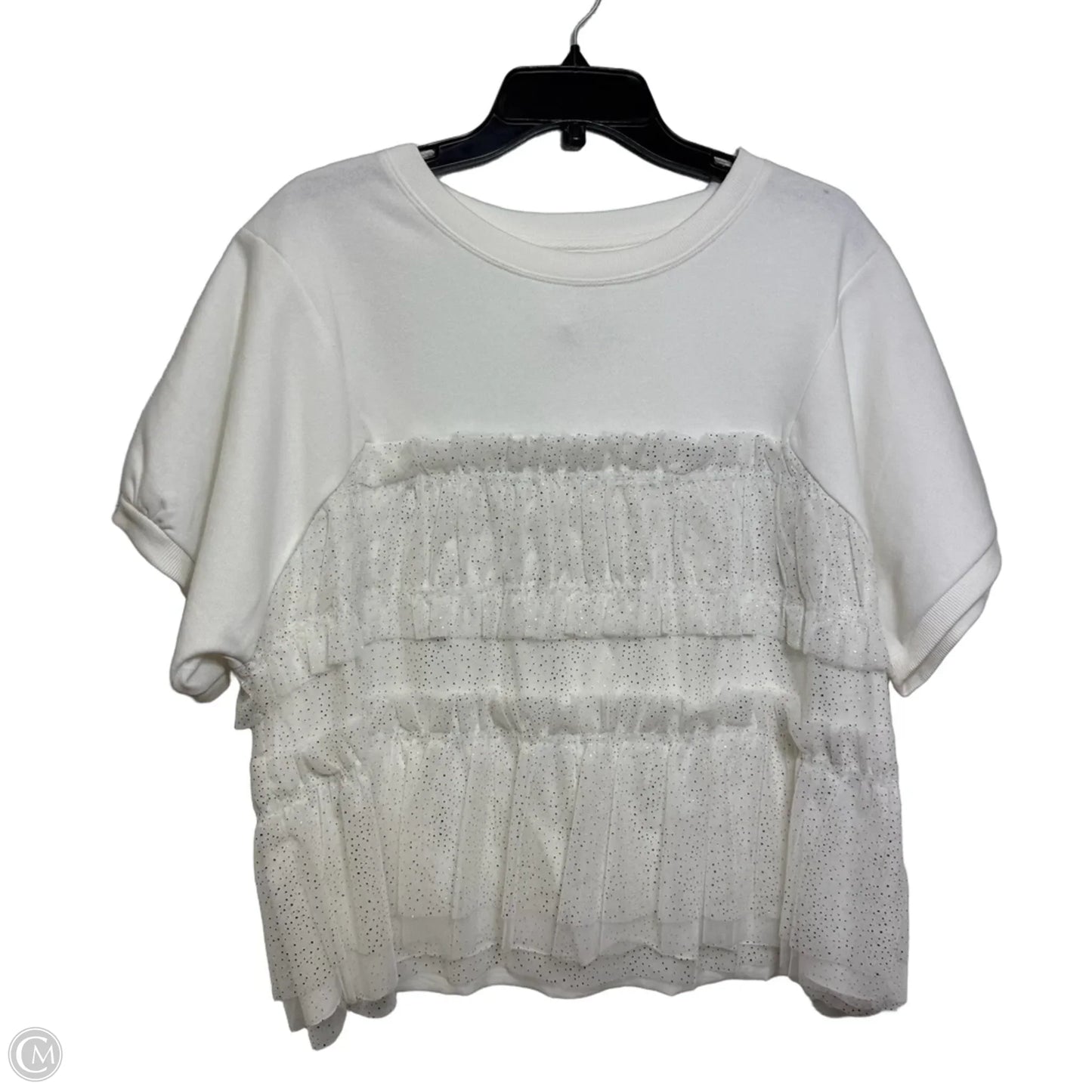 Top Short Sleeve By Maeve In White, Size: M