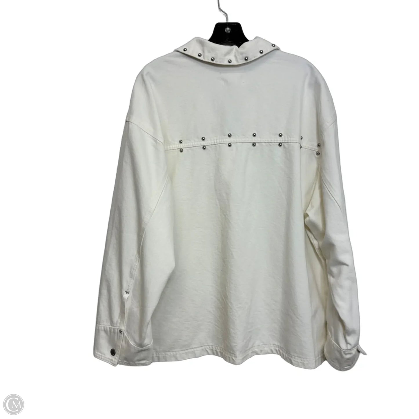 Jacket Denim By Universal Thread In White Denim, Size: Xl