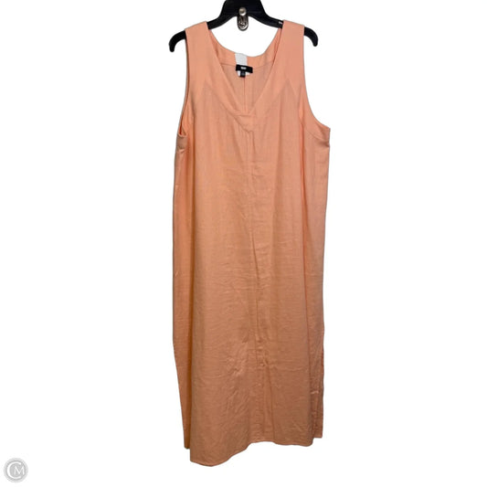 Dress Casual Maxi By Dkny In Orange, Size: Xxl