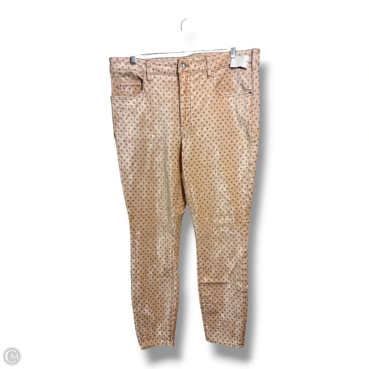 High rise skinny Pants By Pilcro In Polkadot Pattern, Size: 14