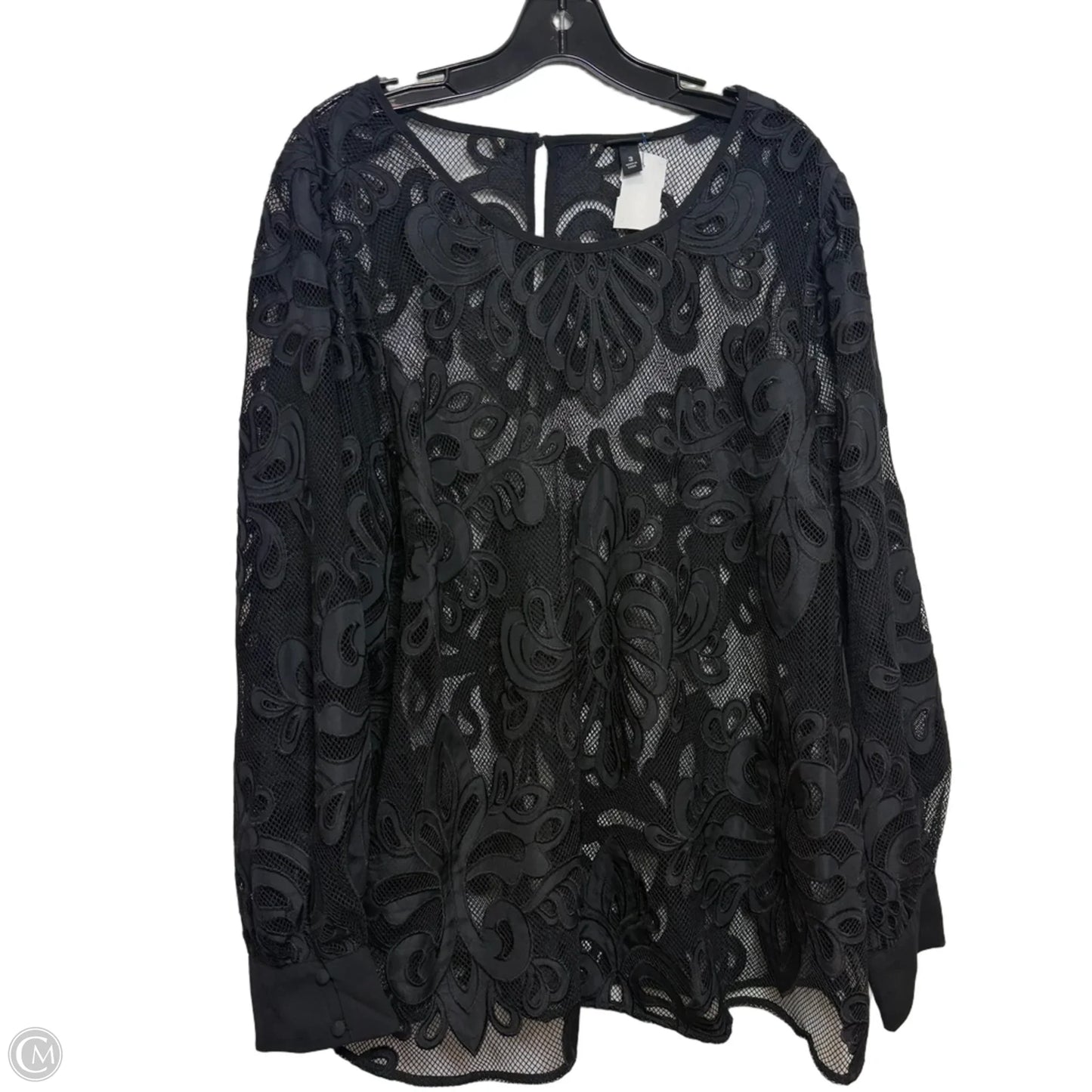 Top Long Sleeve By Torrid In Black, Size: 3x