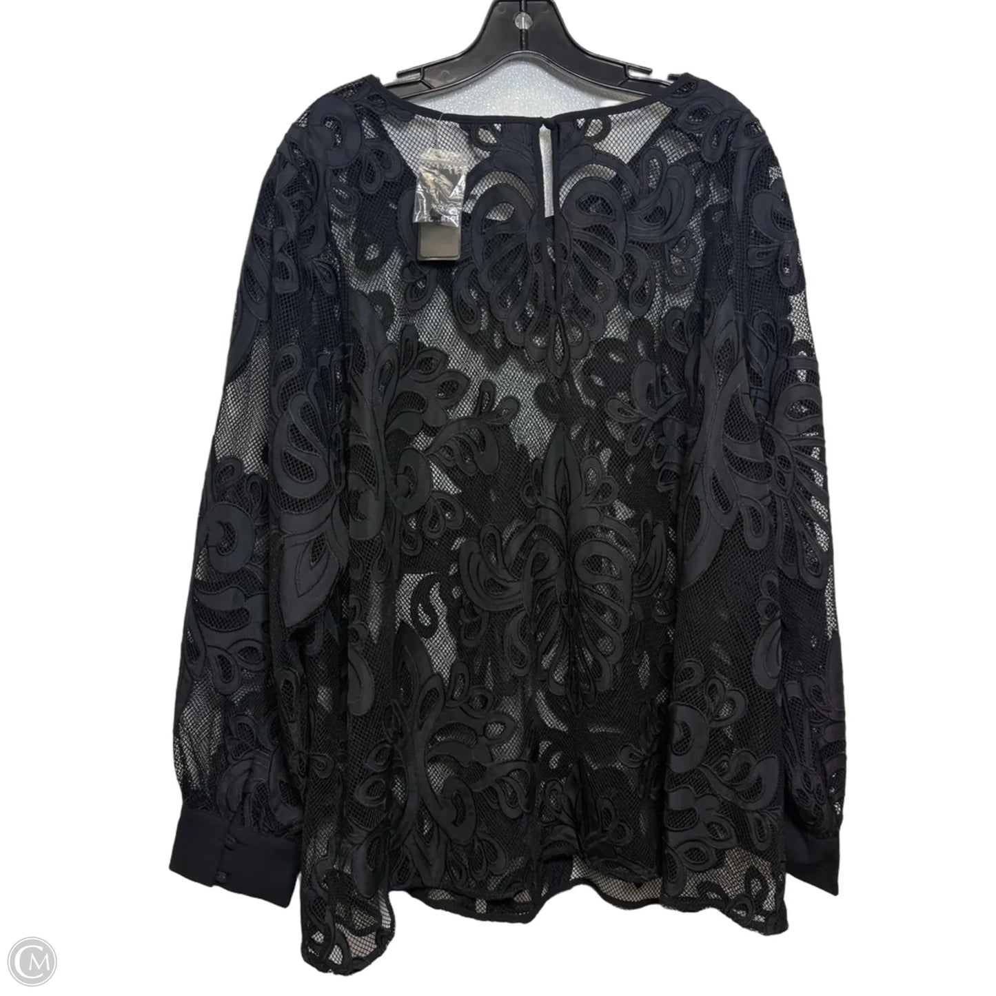 Top Long Sleeve By Torrid In Black, Size: 3x